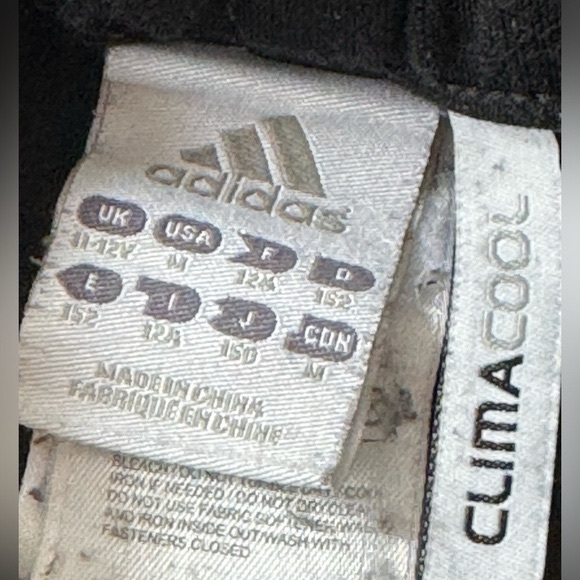 Adidas ClimaCool Black Triple White Stripe Soccer Warm Up Training Pants - Picture 3 of 7